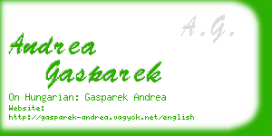 andrea gasparek business card